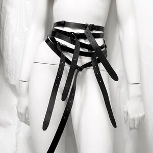 ISO Ann Demeulemeester Black Leather Harness 2013